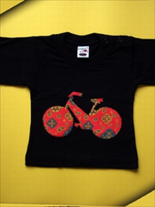 Zwart Shirt met Fiets